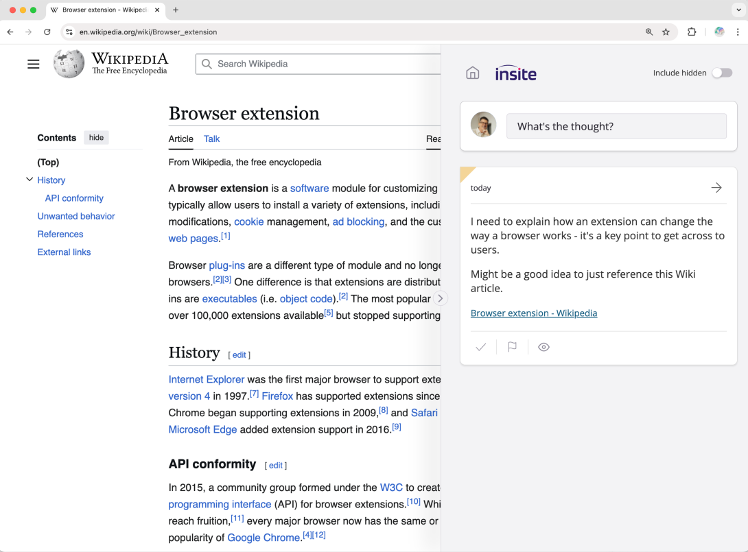 insite on wikipedia