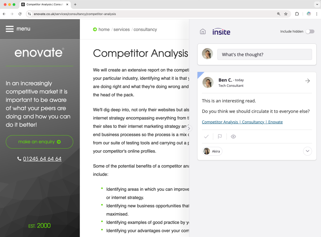 insite on web resources