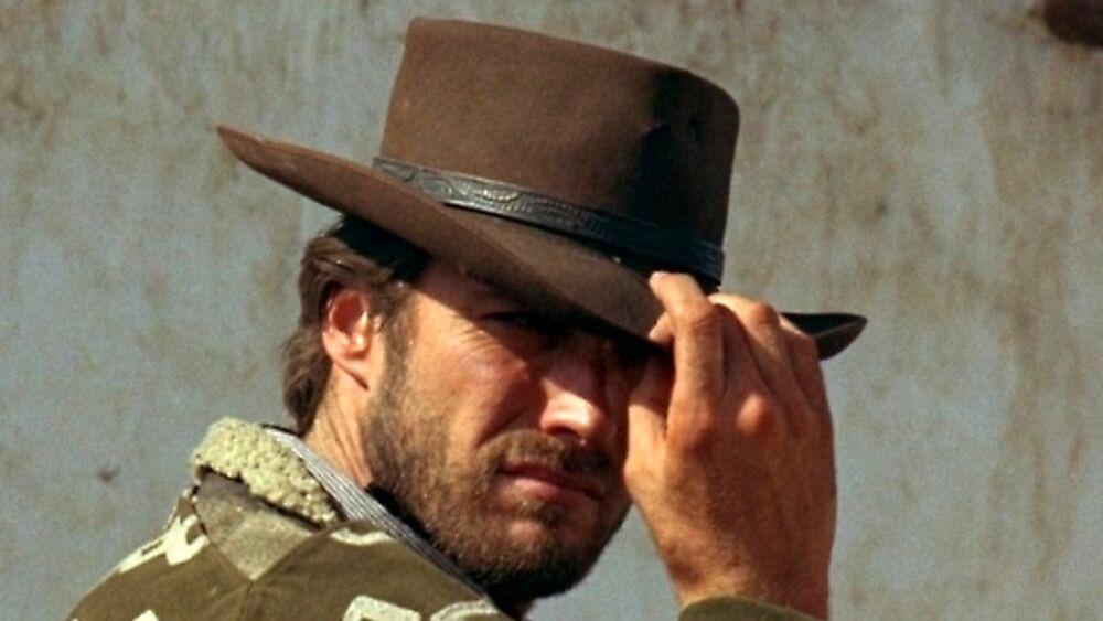 Clint Eastwood tipping his cowboy hat from the film The Good The Bad And The Ugly
